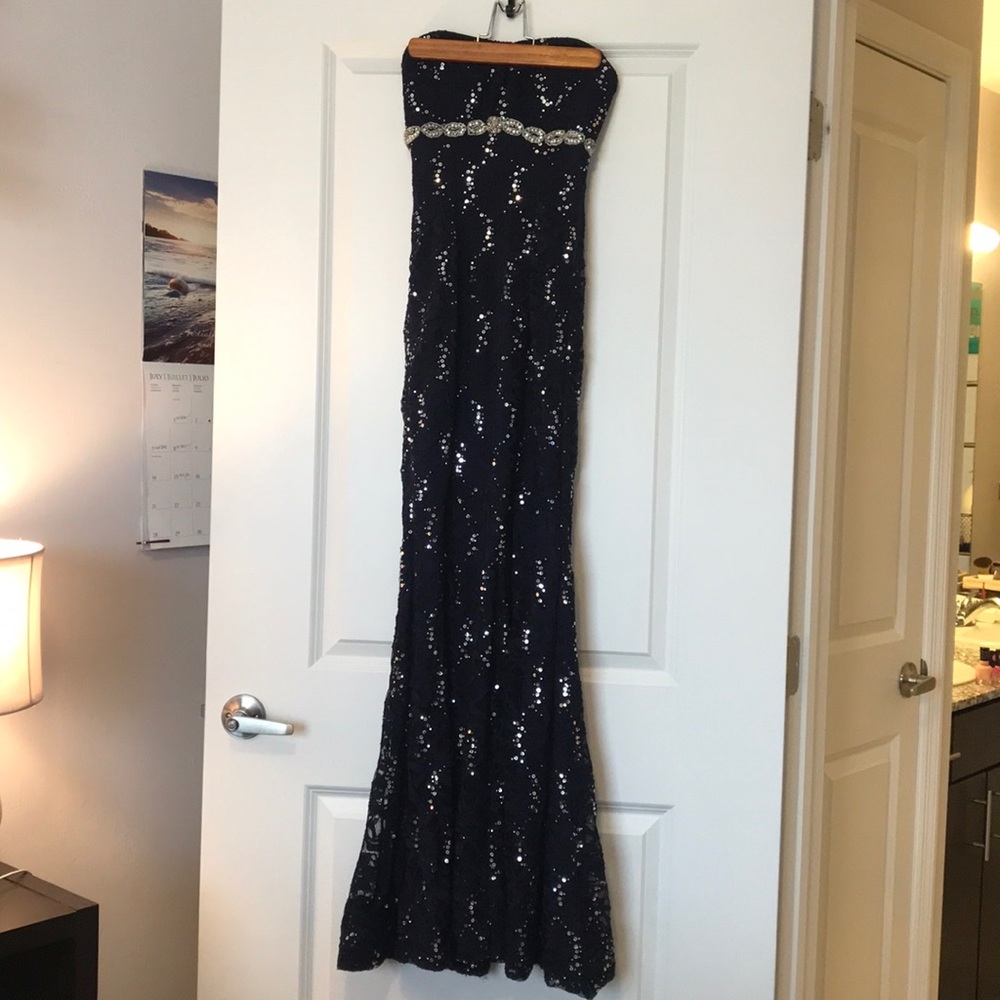 Navy blue formal dress